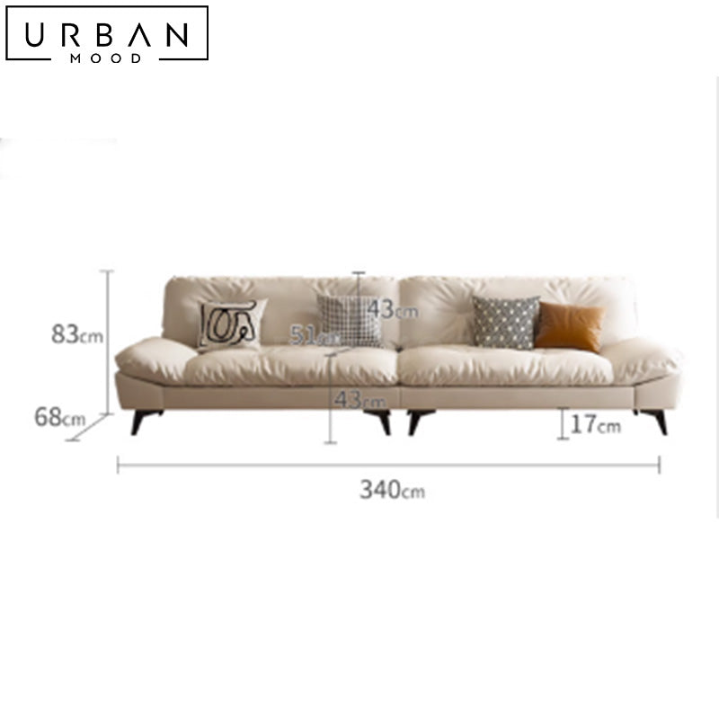 ANTHN Modern Leathaire Sofa