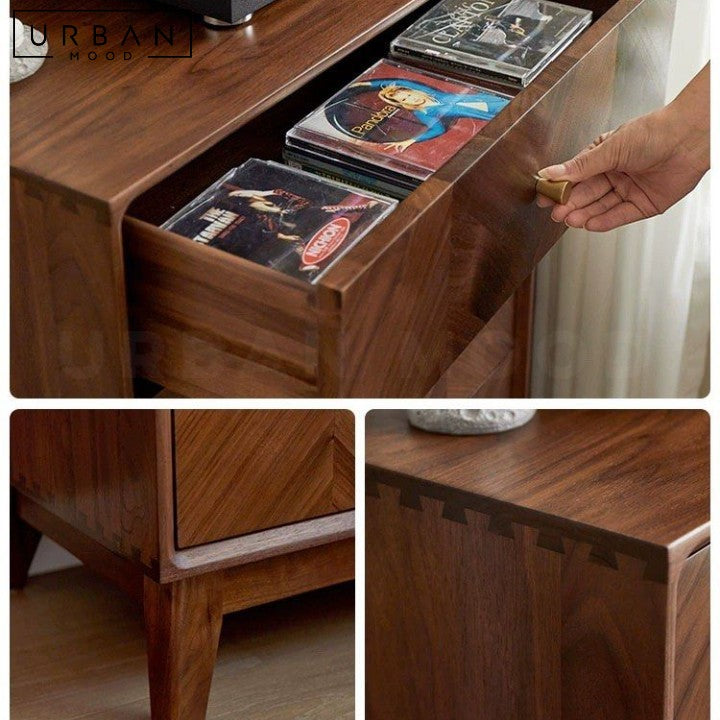 ANTONIO Mid-Century Solid Wood Chest Of Drawers