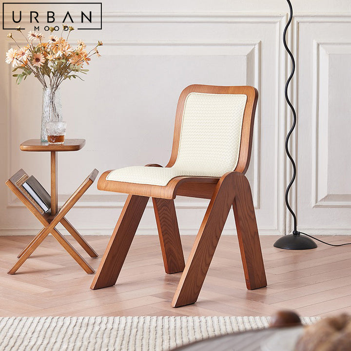 AORA Modern Leather Dining Chair