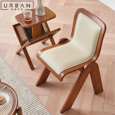AORA Modern Leather Dining Chair