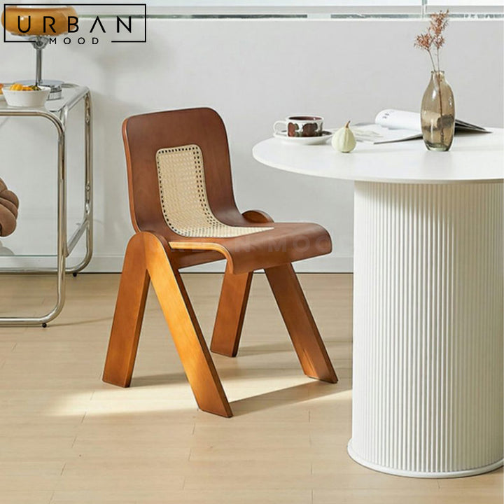 AORA Modern Leather Dining Chair