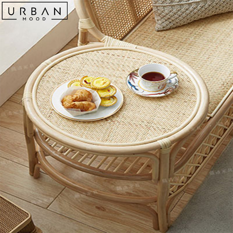 APOLIN Japandi Rattan Bench