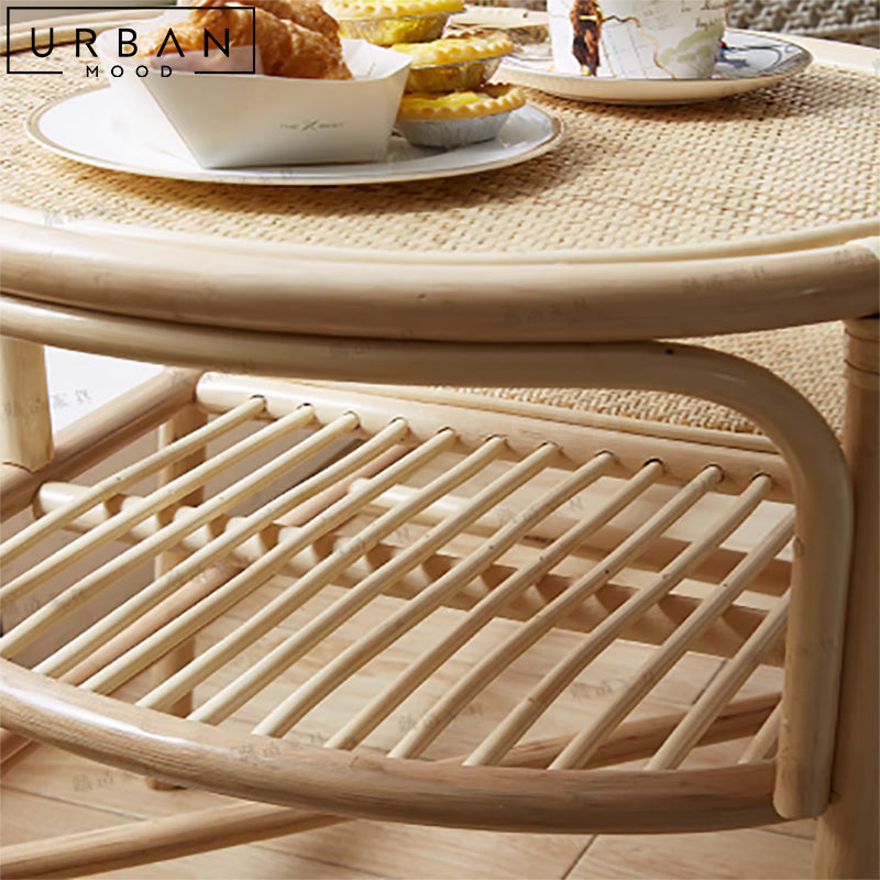 APOLIN Japandi Rattan Bench