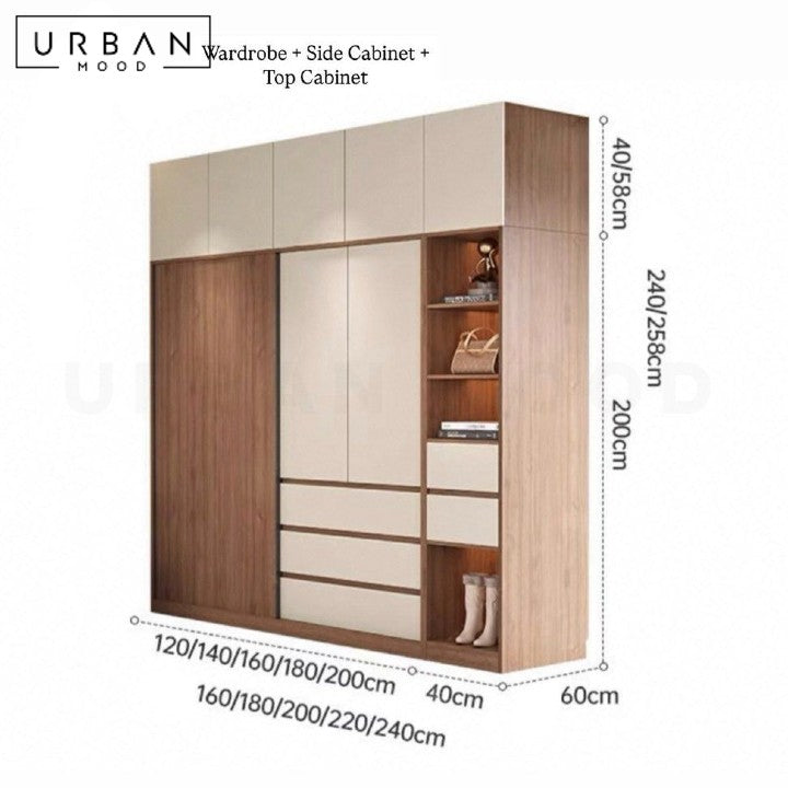 ARASHI Modern Solid Wood Wardrobe