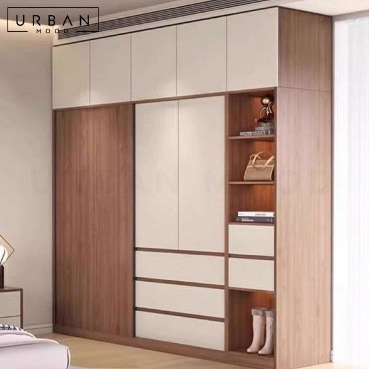 ARASHI Modern Solid Wood Wardrobe