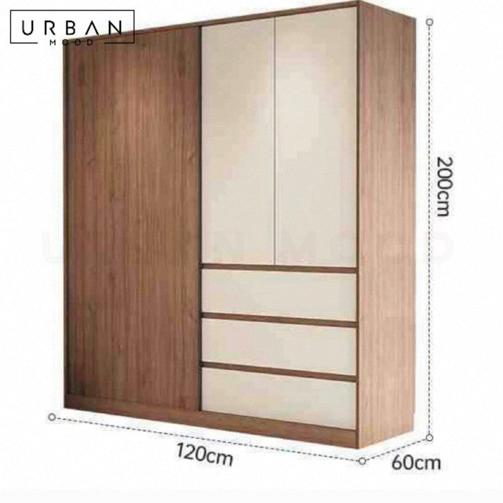 ARASHI Modern Solid Wood Wardrobe