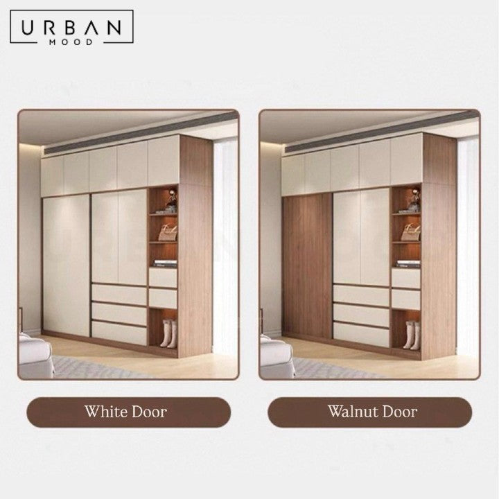 ARASHI Modern Solid Wood Wardrobe