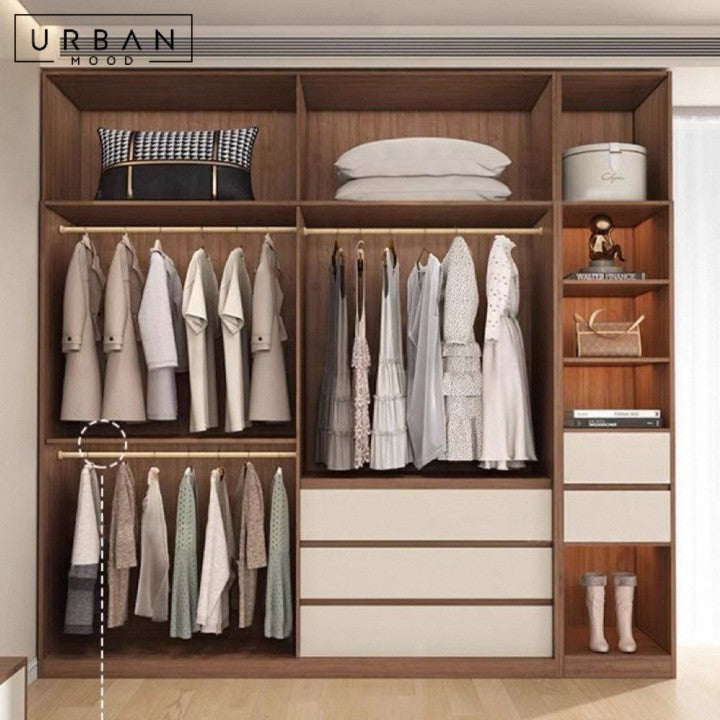 ARASHI Modern Solid Wood Wardrobe