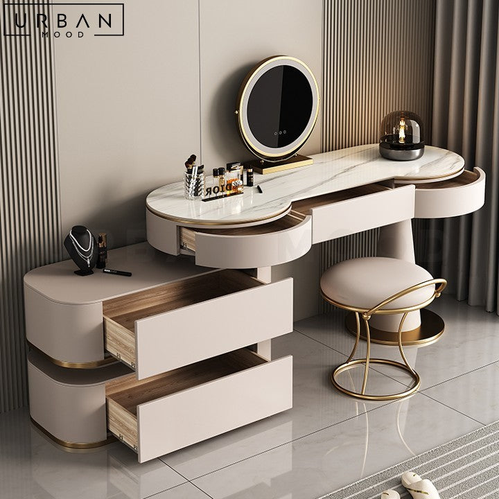 ARARIEL Modern Solid Wood Vanity Table