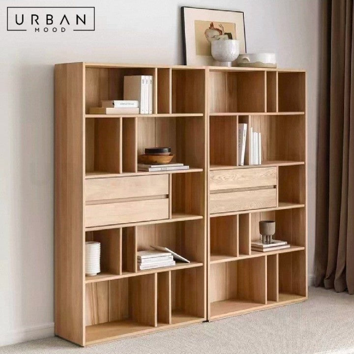 ARAUS Modern Solid Wood Bookshelf