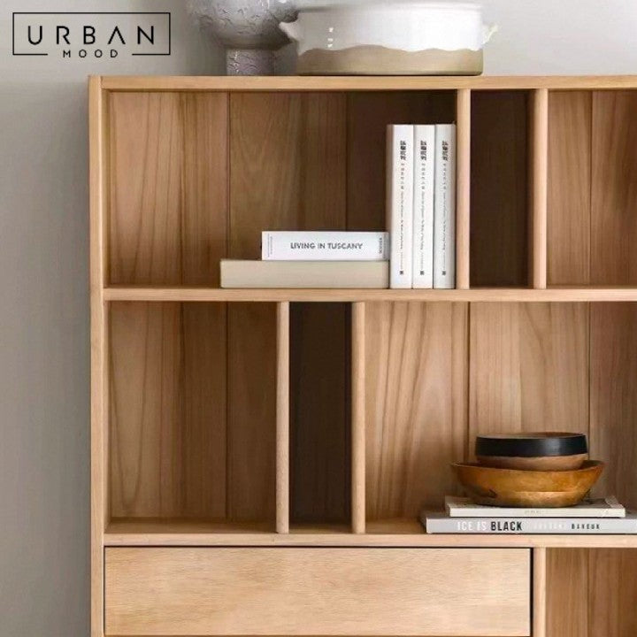 ARAUS Modern Solid Wood Bookshelf