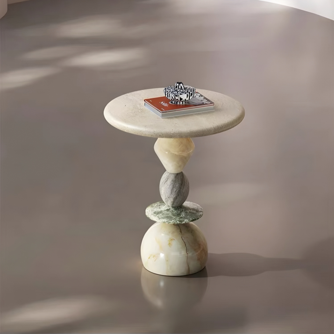 ARESSA Modern Marble Side Table - Urban Mood Singapore