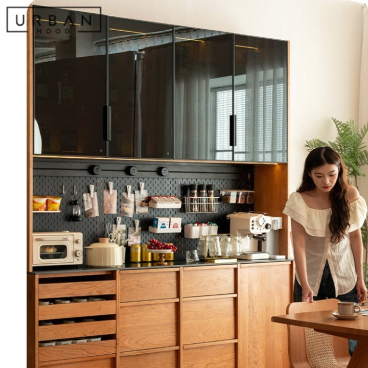 ARLEN Modern Solid Wood Full Height Sideboard