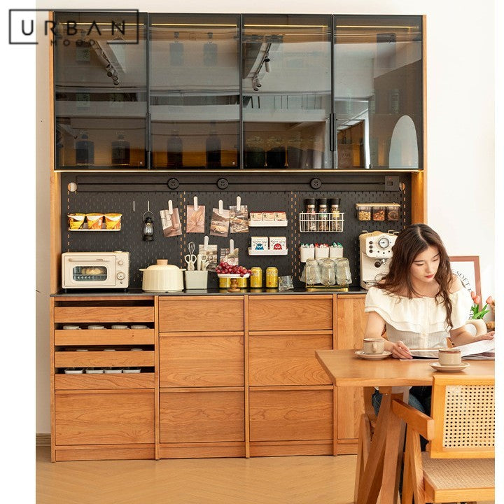 ARLEN Modern Solid Wood Full Height Sideboard