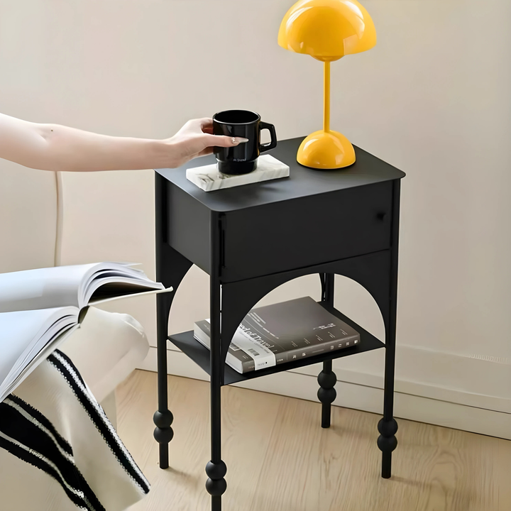 ARVELL Rustic Bedside Table - Urban Mood Singapore