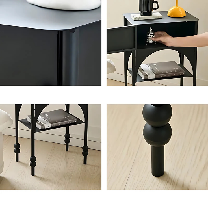 ARVELL Rustic Bedside Table - Urban Mood Singapore