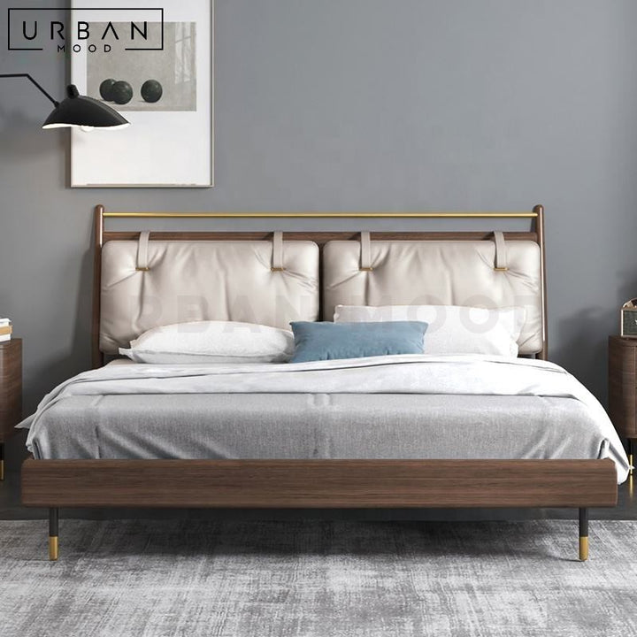 ASHLEIGH Modern Solid Wood Bedframe