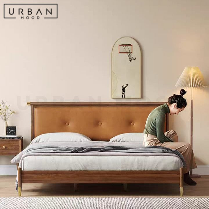 ASHLEIGH Modern Solid Wood Bedframe
