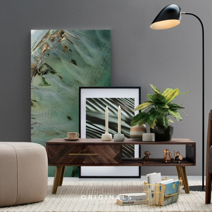 ASHRA Modern Solid Wood Coffee Table