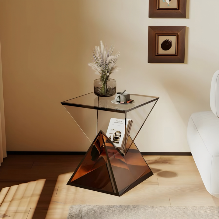 ASHTON Modern Acrylic Side Table - Urban Mood Singapore