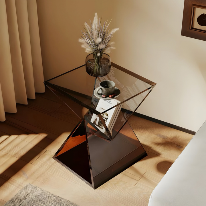 ASHTON Modern Acrylic Side Table - Urban Mood Singapore