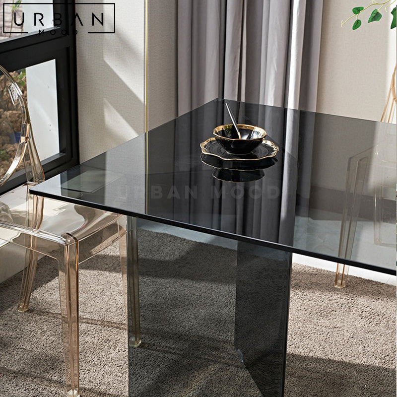 ASMA Modern Round Glass Dining Table