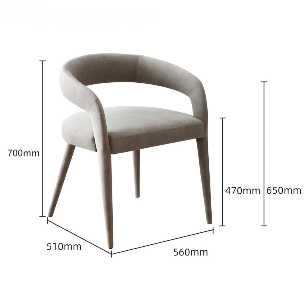 ASTRAVIK Modern Velvet Dining Chair - Urban Mood Singapore
