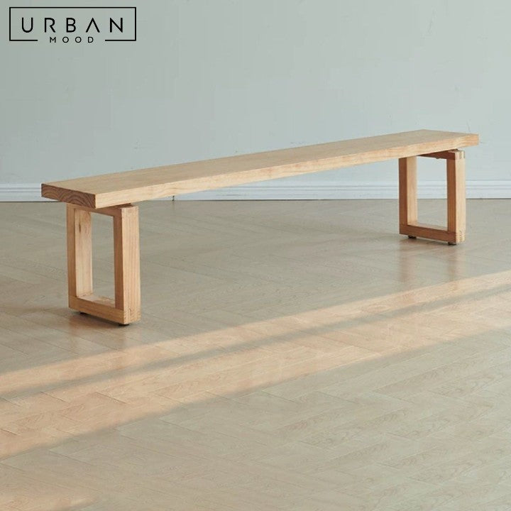 ATAYA Scandinavian Solid Wood Bench