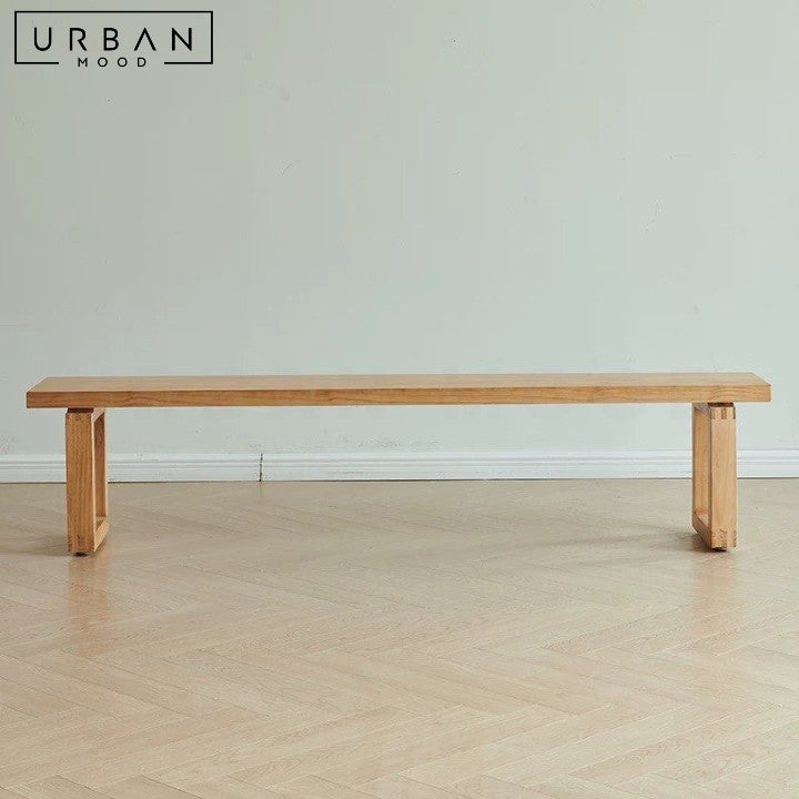 ATAYA Scandinavian Solid Wood Bench