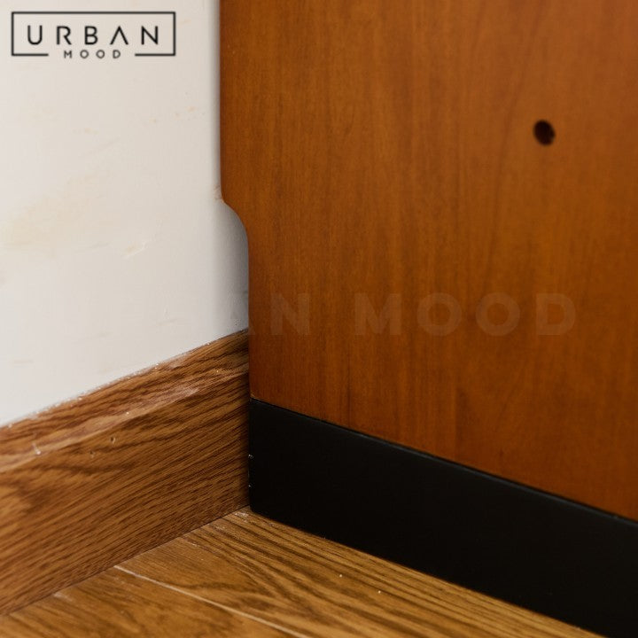 ATHANAS Modern Solid Wood Display Shelf