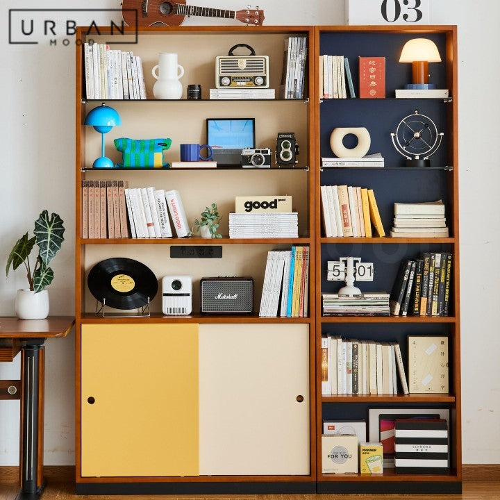 ATHANAS Modern Solid Wood Display Shelf