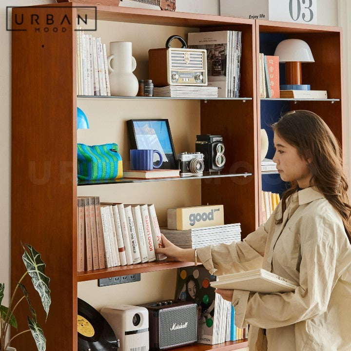 ATHANAS Modern Solid Wood Display Shelf