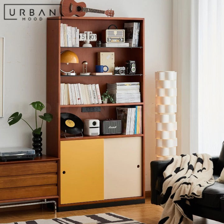 ATHANAS Modern Solid Wood Display Shelf