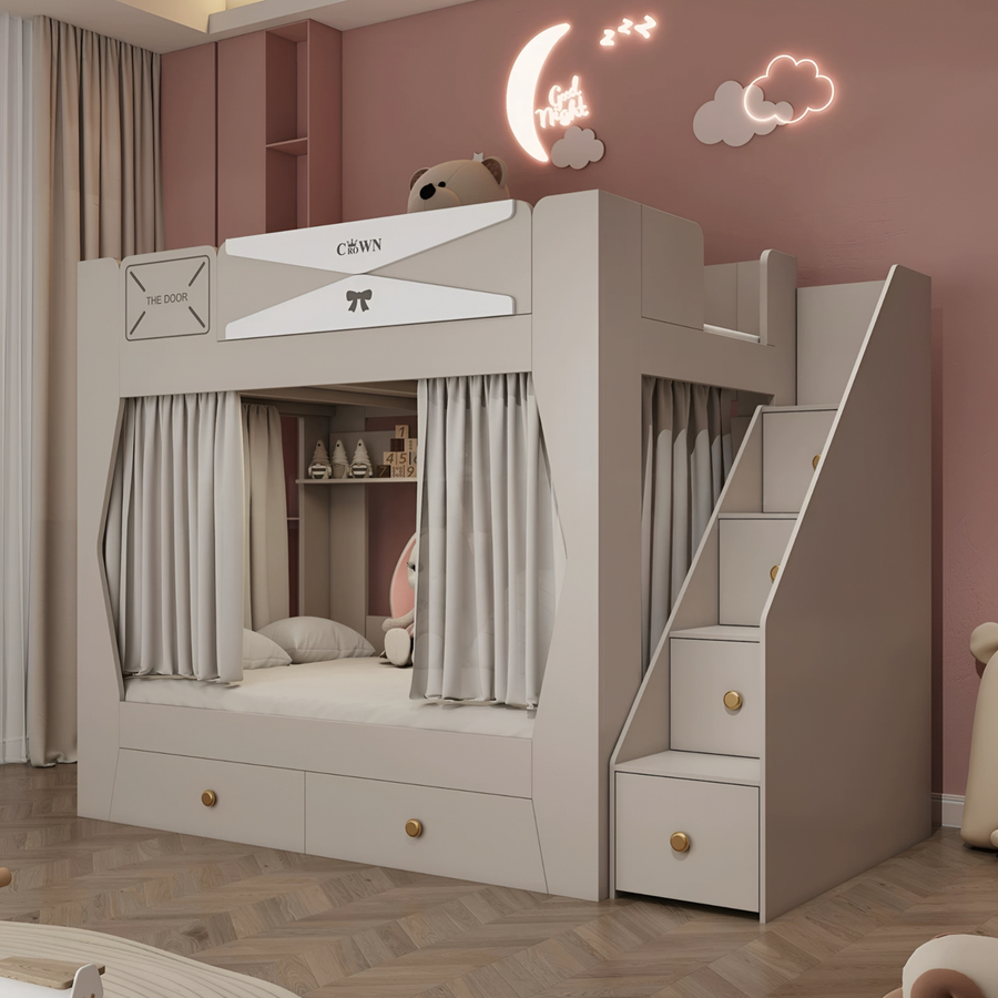AUBRIET Modern Double Decker Bedframe - Urban Mood Singapore