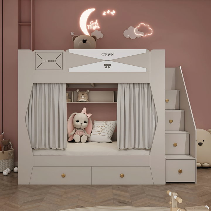 AUBRIET Modern Double Decker Bedframe - Urban Mood Singapore