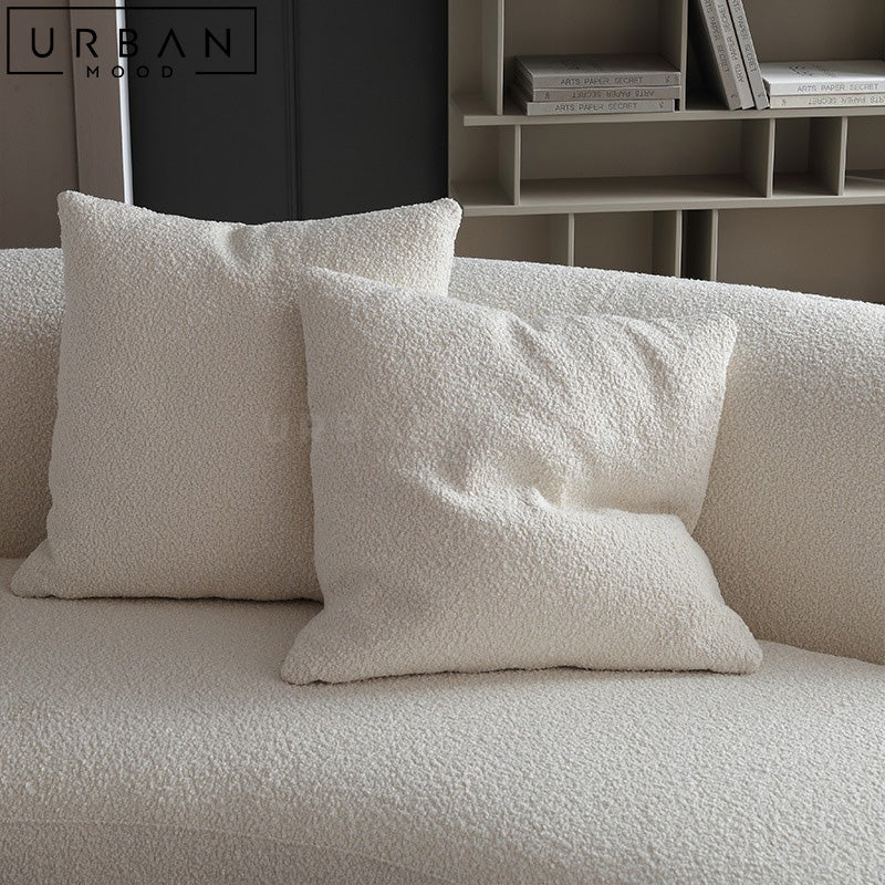 AUBRN Modern Boucle Chaise Sofa