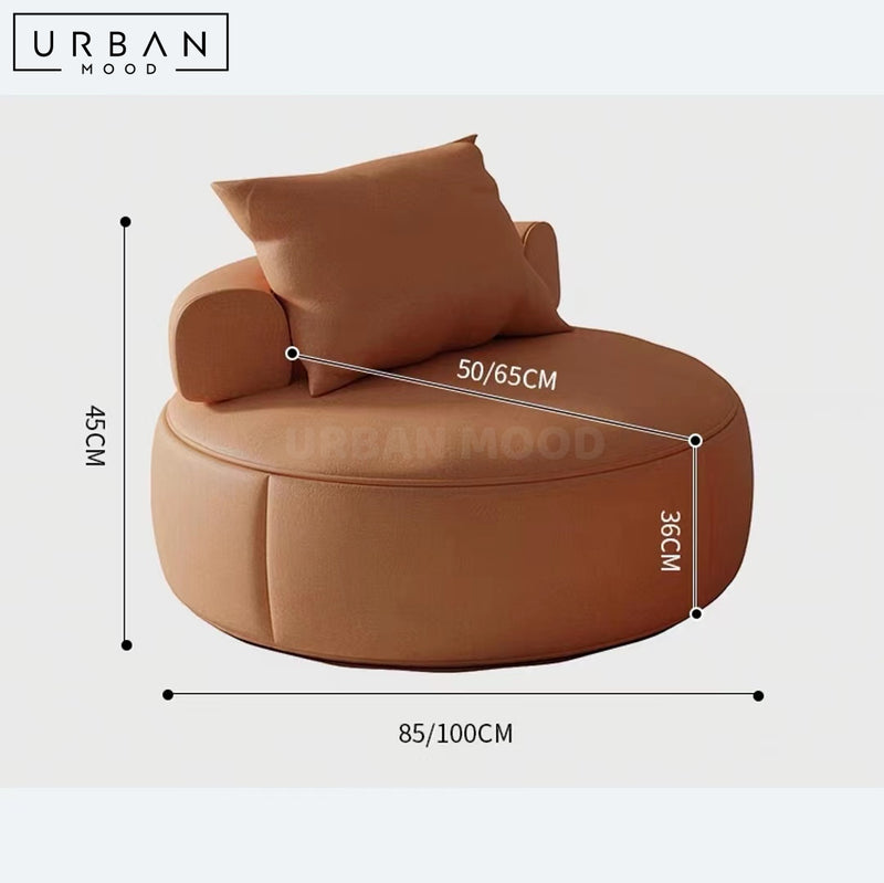AURA Modern Leather Leisure Chair