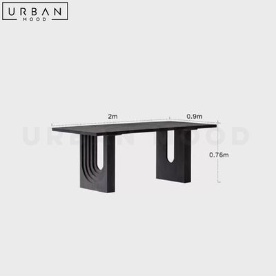 AVALOS Modern Solid Wood Dining Table