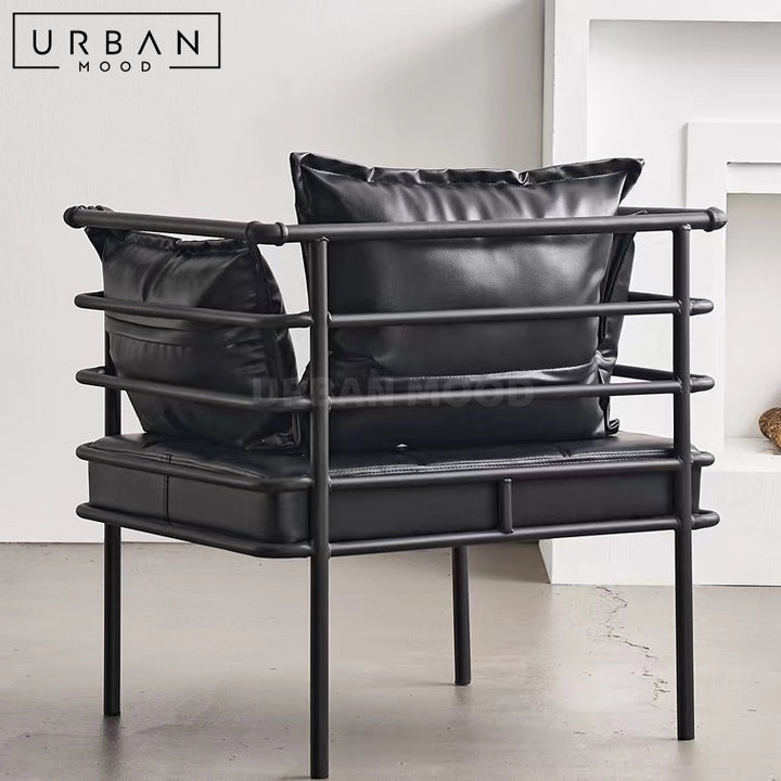 AVANT Industrial Leather Armchair