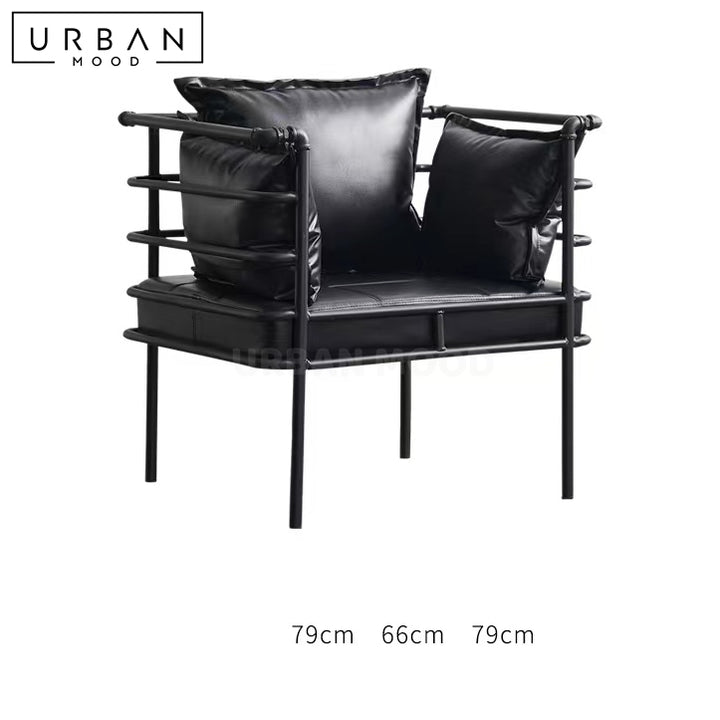 AVANT Industrial Leather Armchair