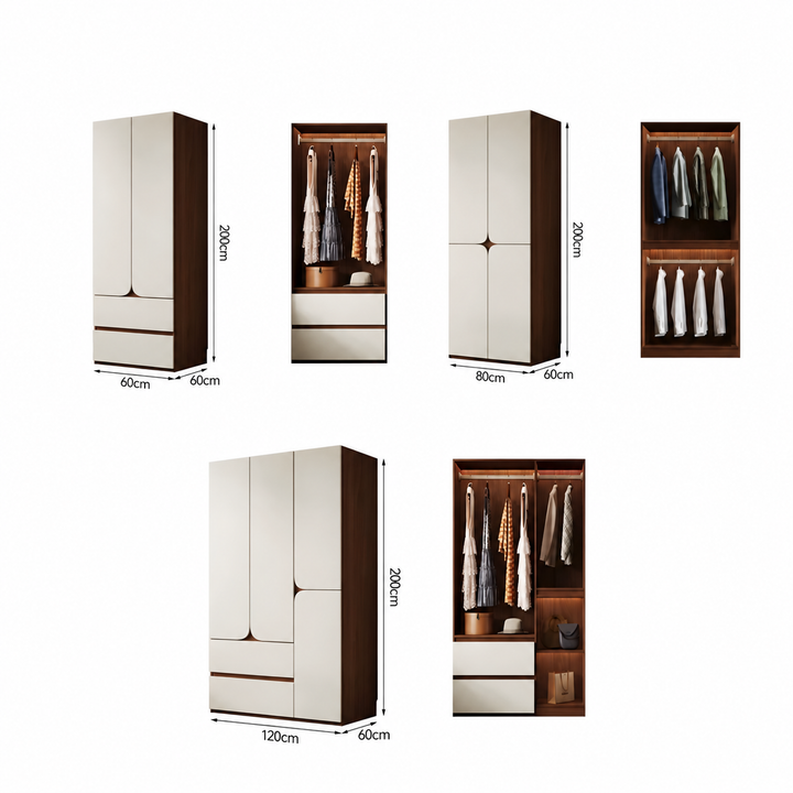 AVIRO Modern Solid Wood Wardrobe - Urban Mood Singapore