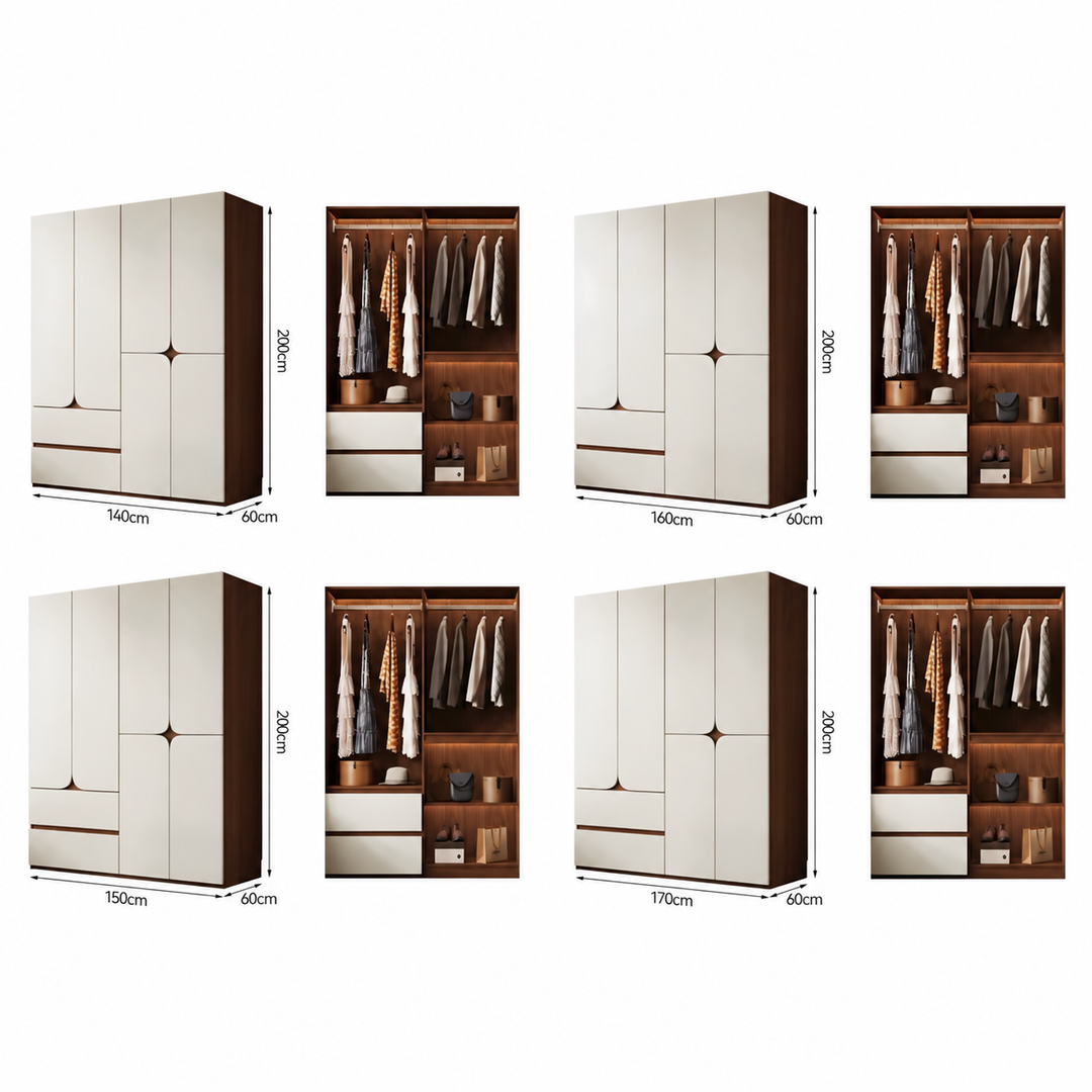 AVIRO Modern Solid Wood Wardrobe - Urban Mood Singapore