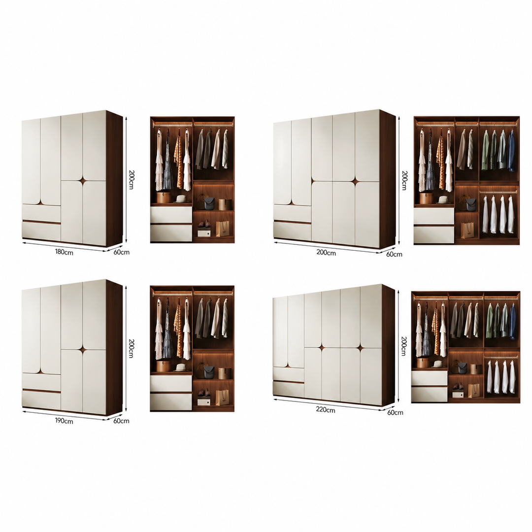 AVIRO Modern Solid Wood Wardrobe - Urban Mood Singapore