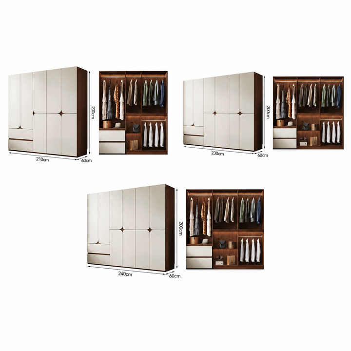 AVIRO Modern Solid Wood Wardrobe - Urban Mood Singapore