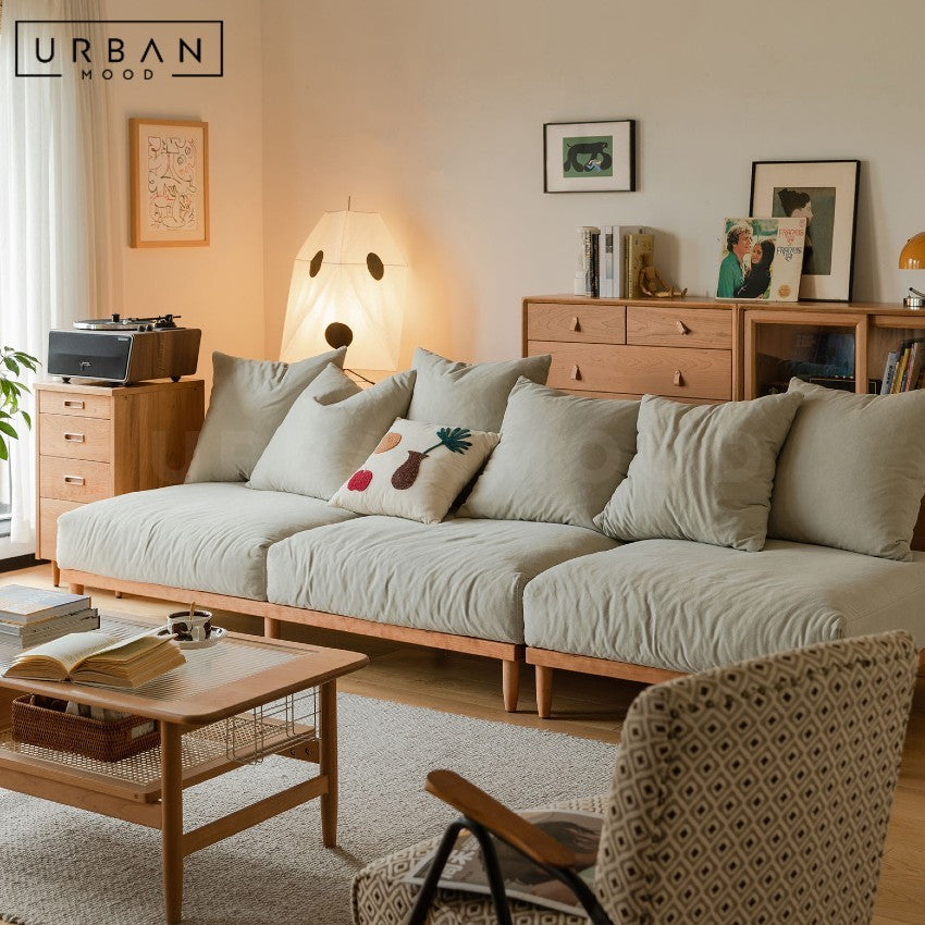 AVO Japandi Fabric Sofa