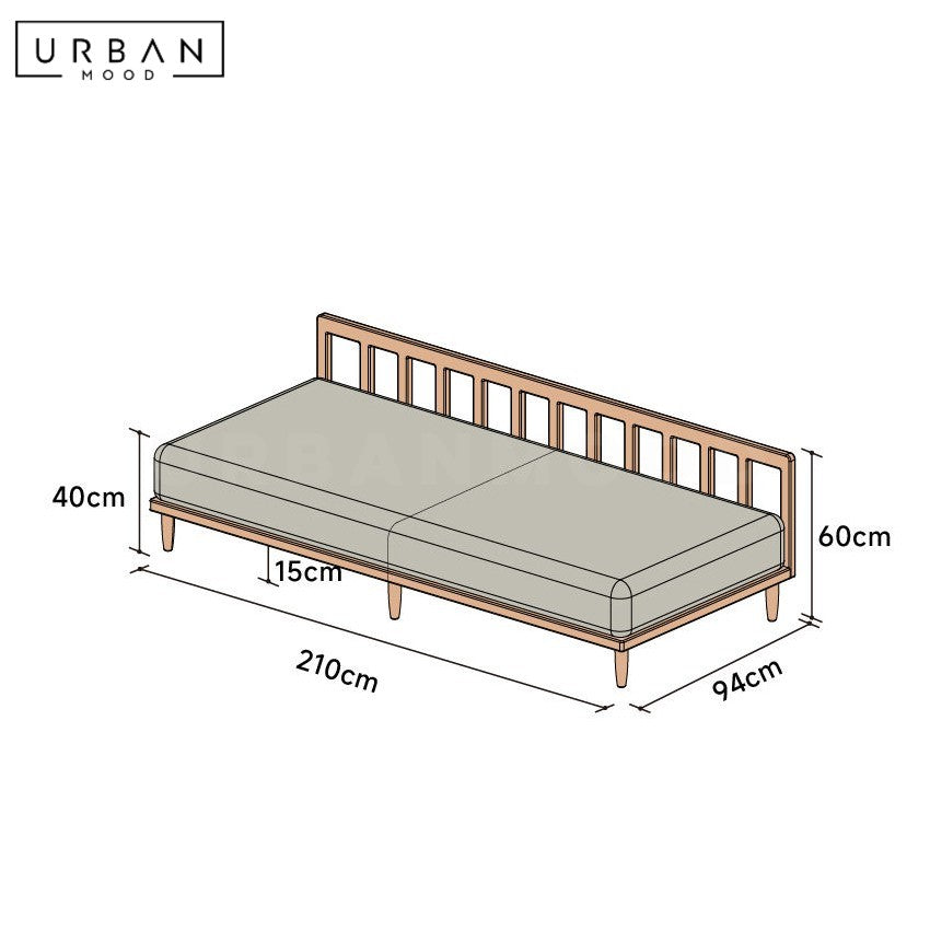 AVO Japandi Fabric Sofa