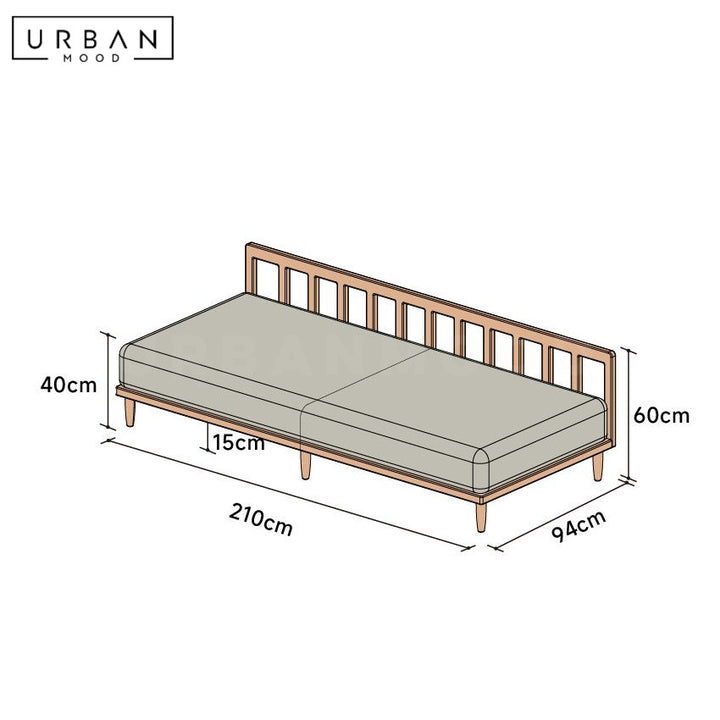AVO Japandi Fabric Sofa