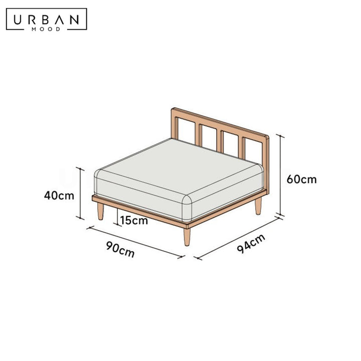 AVO Japandi Fabric Sofa