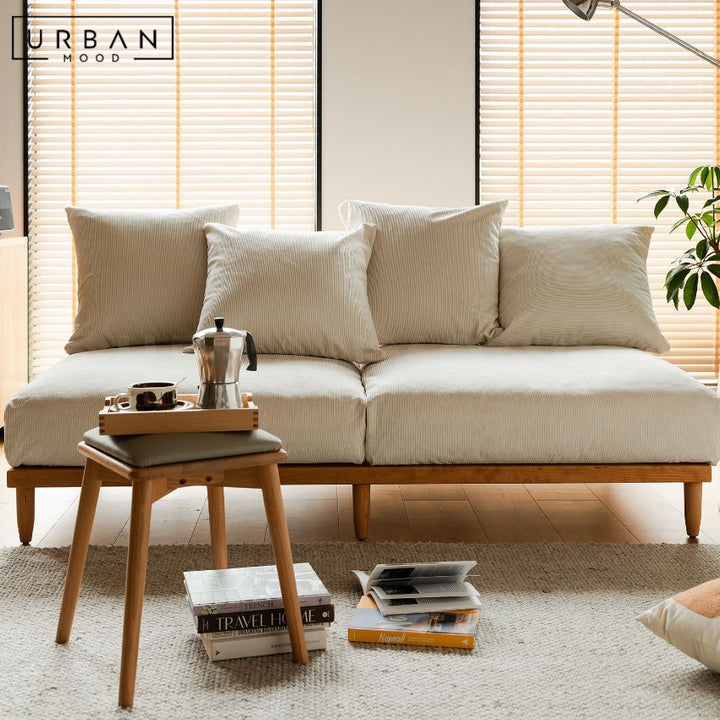 AVO Japandi Fabric Sofa