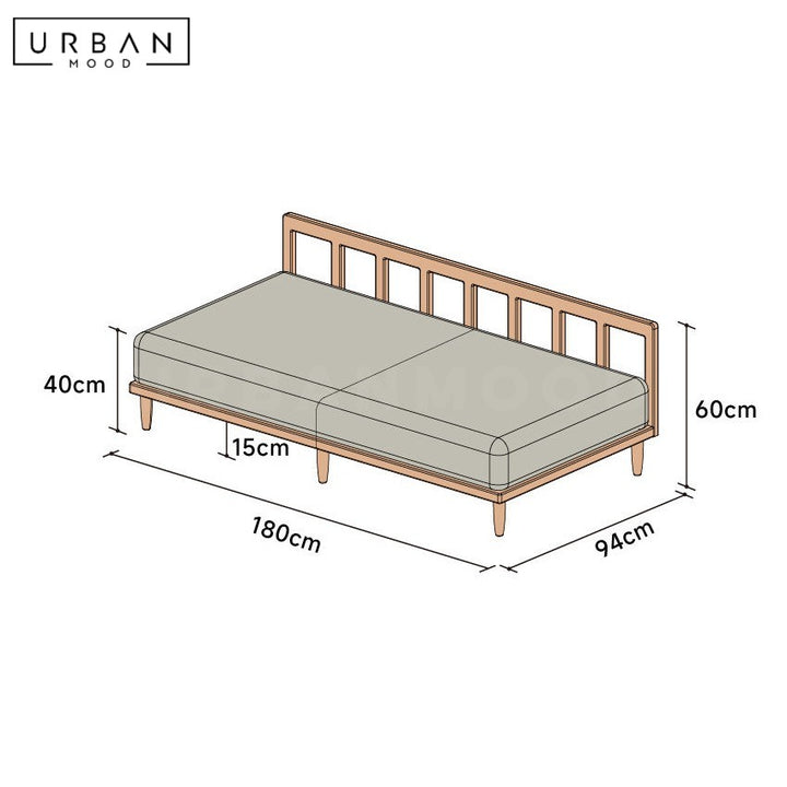 AVO Japandi Fabric Sofa
